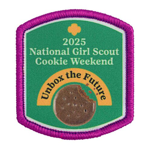 2025 National Girl Scout Cookie Weekend Sew-On Patch