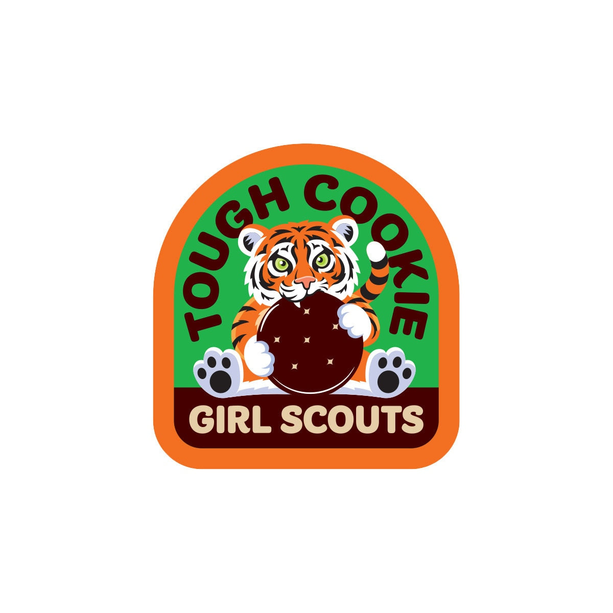 Tough Cookie Tiger Sew-On Patch