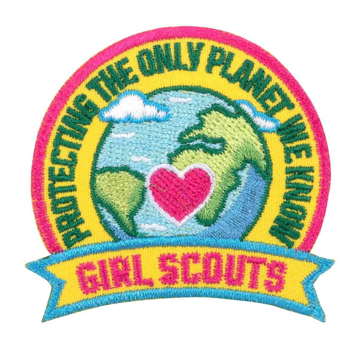 Girl Scouts Protectin the Only Planet We Know Iron-Patch