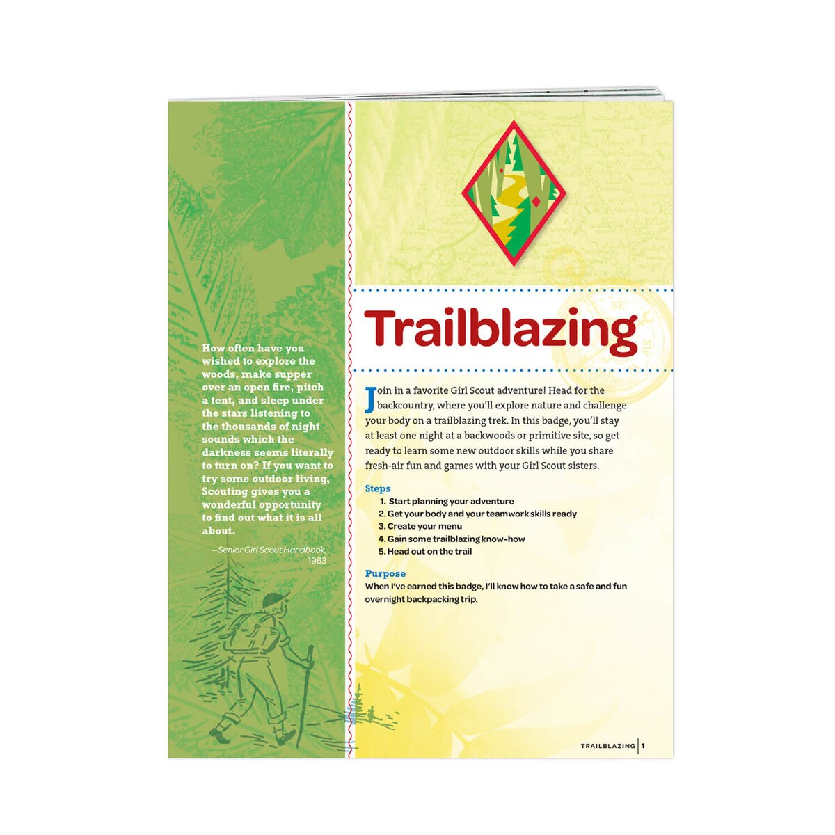 Cadette Trailblazing Badge Requirements