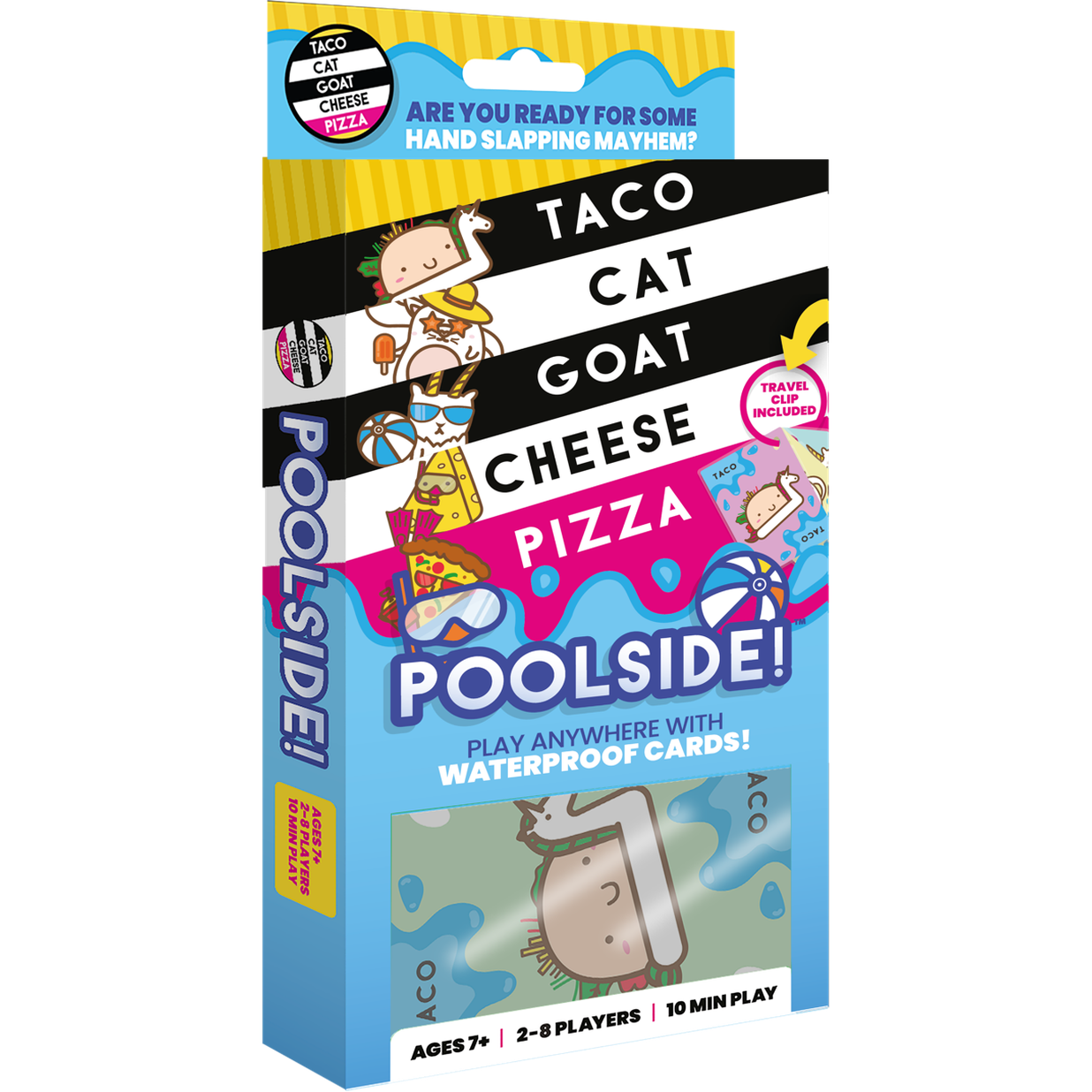 Taco Cat Goat Cheese Pizza Game-Poolside edition