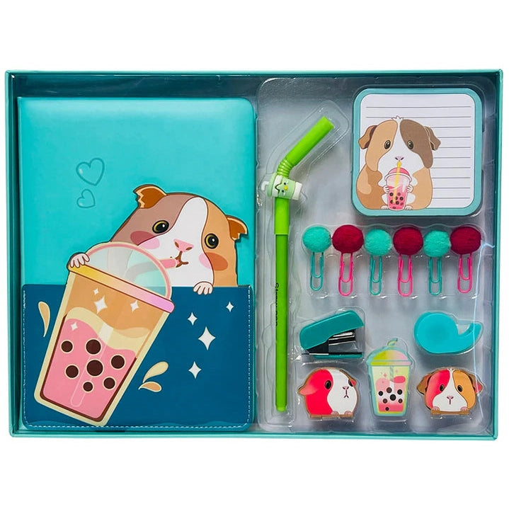 Sippin' Boba Guinea Pig Stationery Set