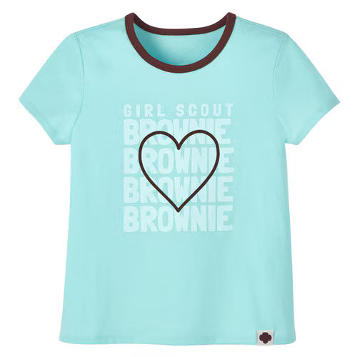 Brownie Outline T-Shirt - Girls