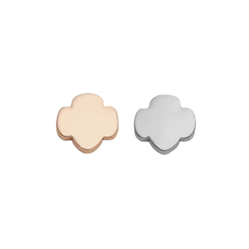 Girl Scout Charming Jewelry Collection Classic Trefoil Charm Pin Headers - Set of 2