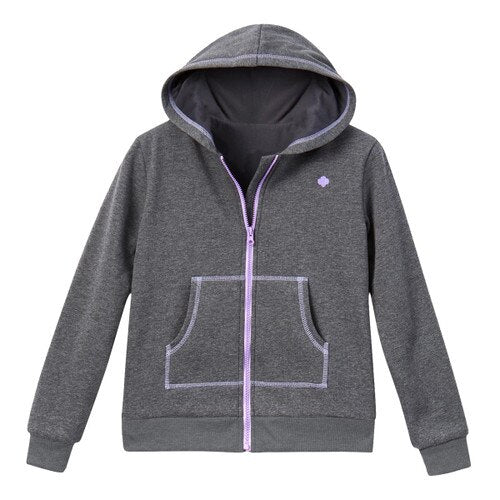 Charcoal Zip-Up Hoodie - Teen