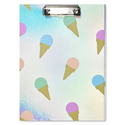 Sweet Scoops Holographic Clipboard Set