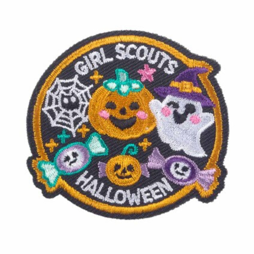 Halloween Ghost and Pumpking Iron-On Patch