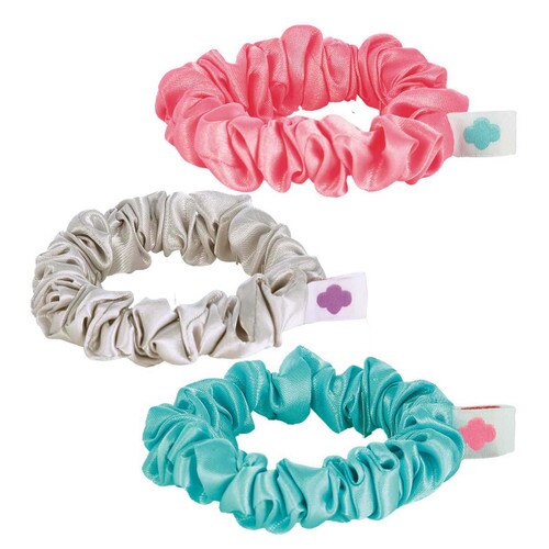 Satin Scrunchies Set - 3 pack