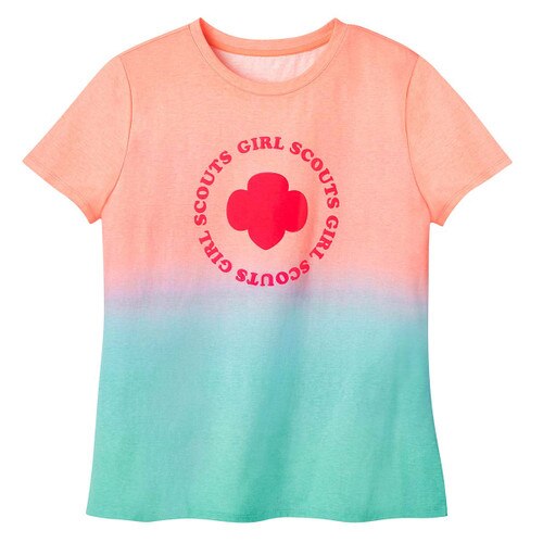 Neon Trefoil Gradient T-Shirt - Womens