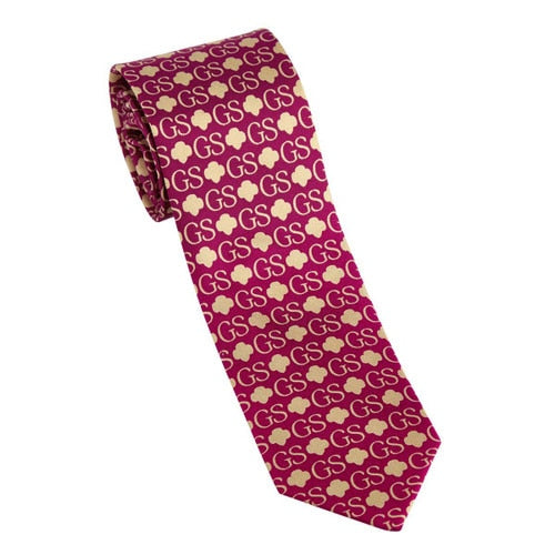 Girl Scout Legacy Tie - Ruby/Khaki
