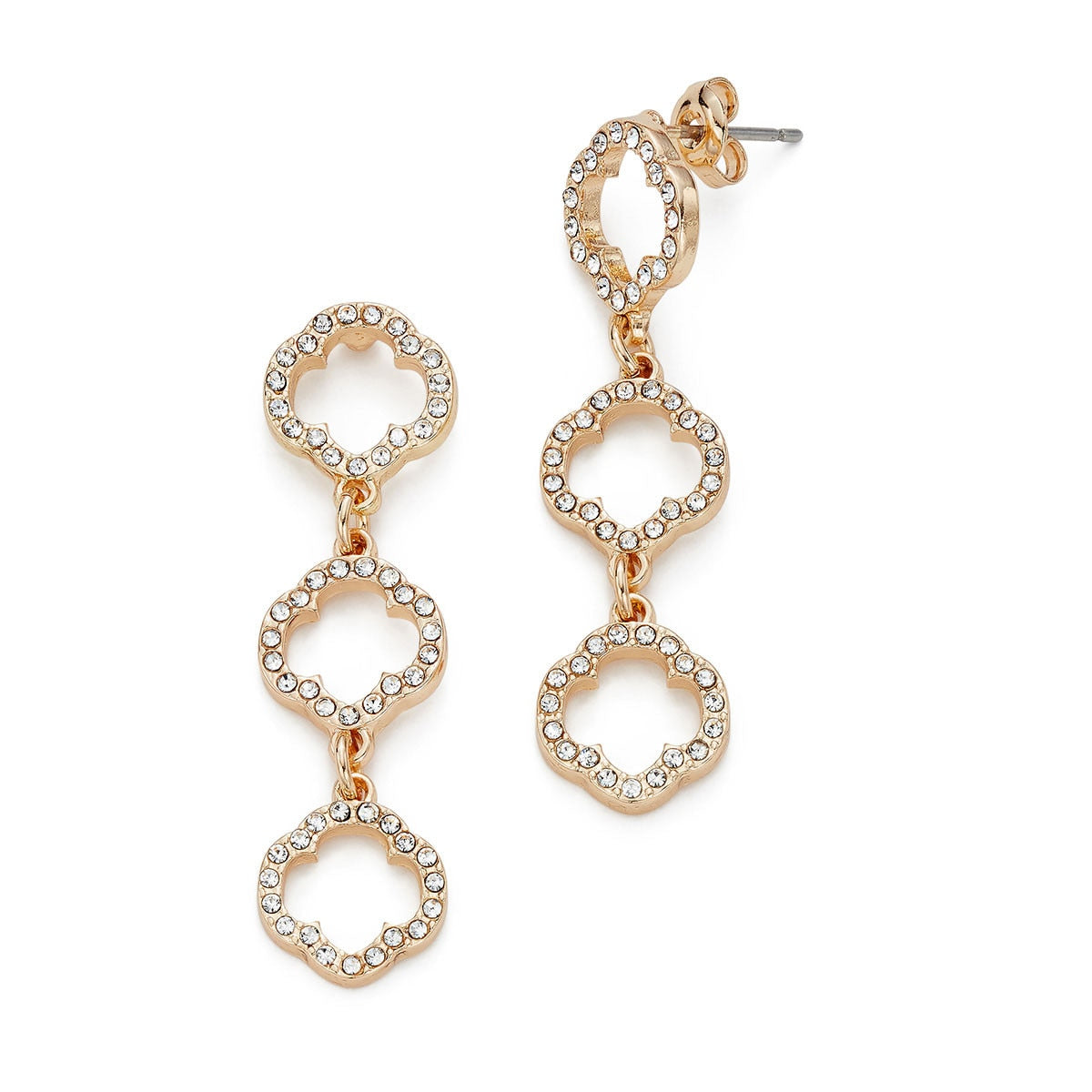 Pave Edge Earrings