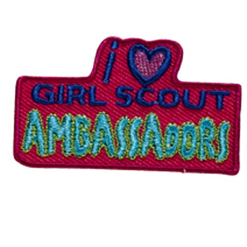 I Love Girl Scout Ambassadors Sew-On Patch