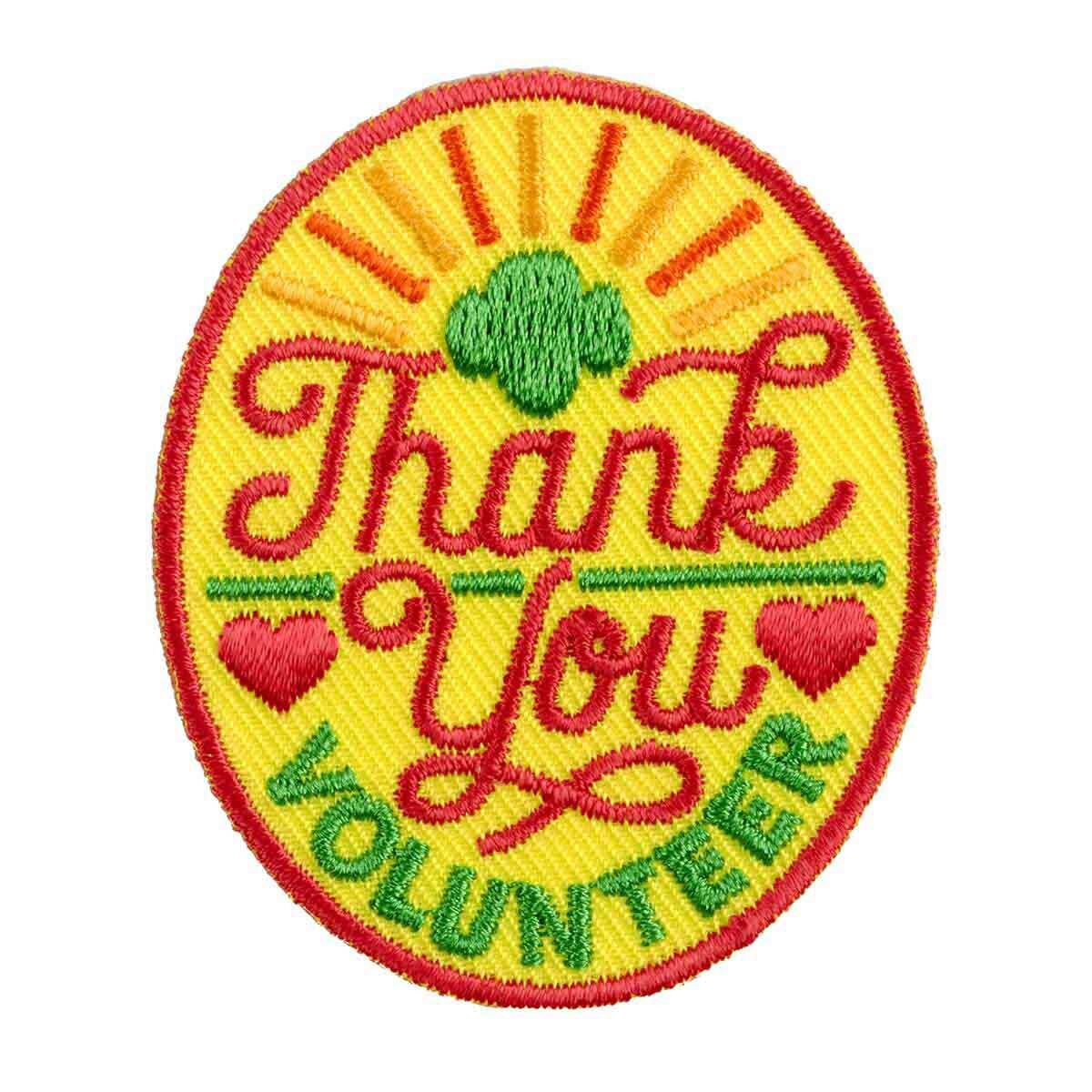 Thank You Volunteer Patch