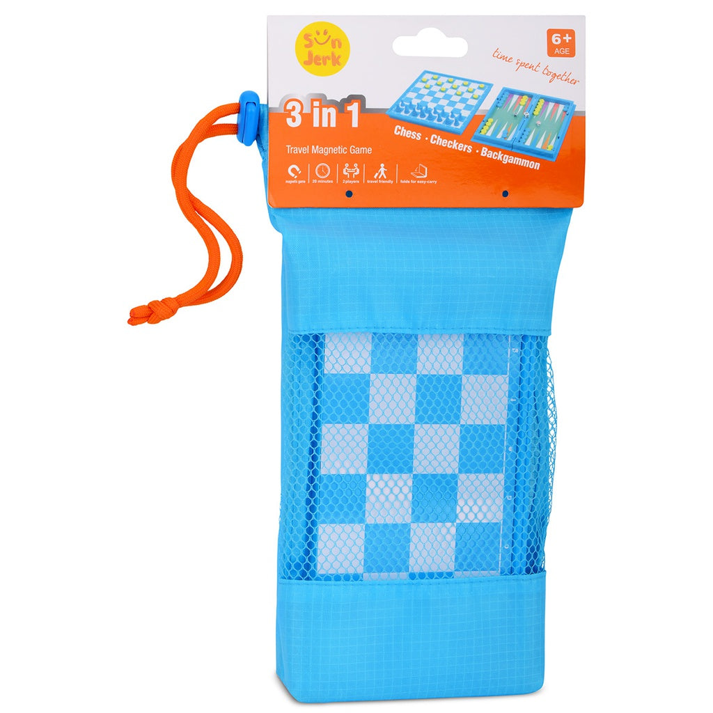 3 in 1 Chess, Checkers & Backgammon Magnetic