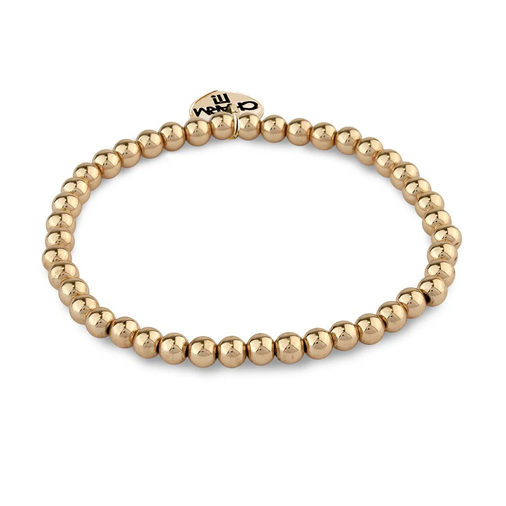 Charm It! Gold Stretch Bead Bracelet – Juliette's Boutique