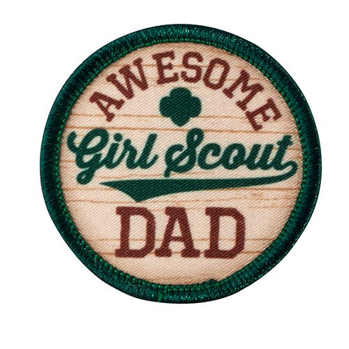 Awesome Girl Scout Dad Sew-On Patch