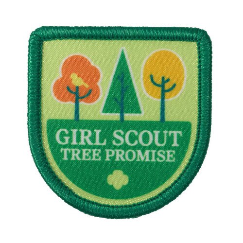 Girl Scout Tree Promise Sew-On Patch - Green
