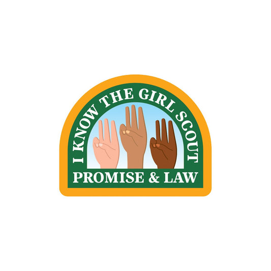 I Know The Girl Scout Promise Law Sew-On Patch