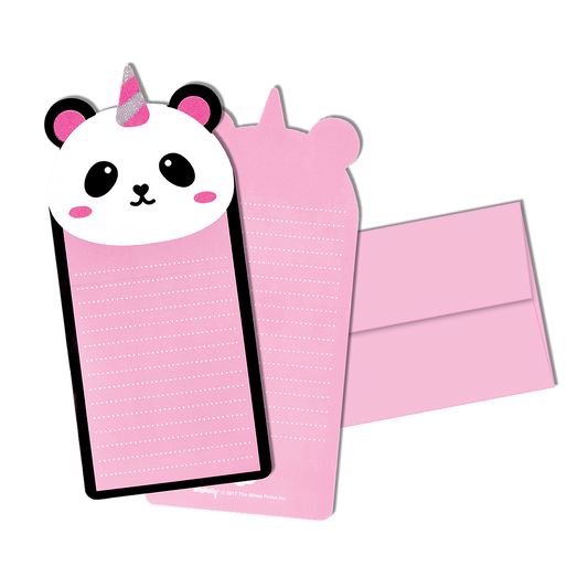 Pandacorn Glitter Notecards