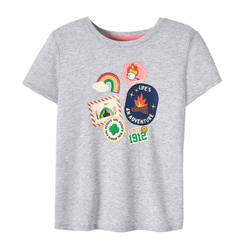Camp Fun Patch T-Shirt - Girls