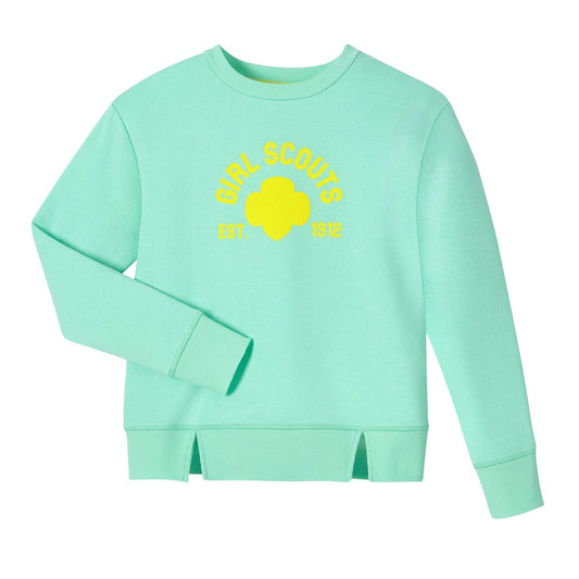 Neon Slouch Sweatshirt - Girls