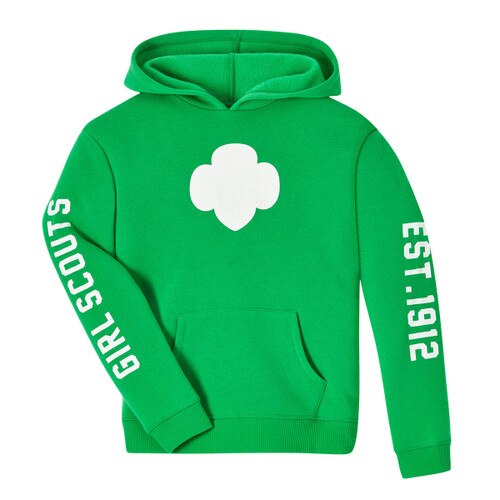Est. 1912 Trefoil Hoodie Green Sweatshirt - Girls