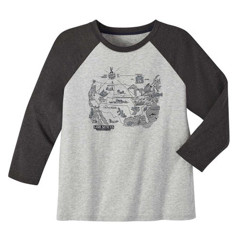 Archive Map of US Baseball T-Shirt - Adult