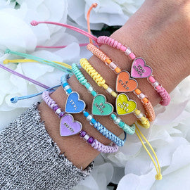 Be Mine Conversation Heart Bracelets