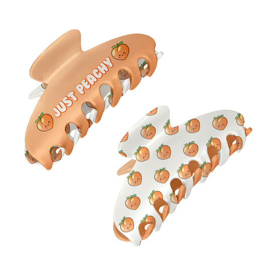 Two-Sided Large Claw Clip Peach