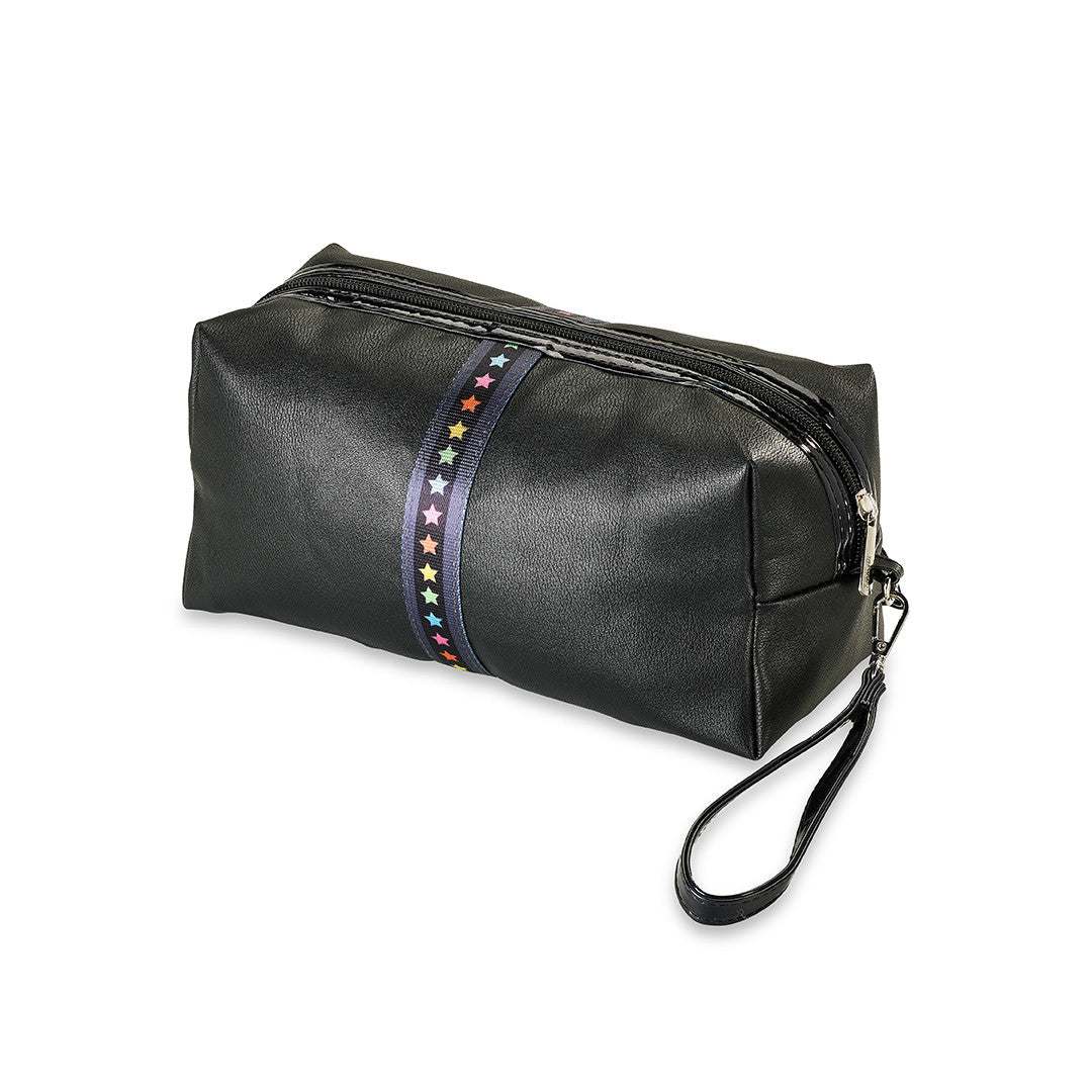 Faux Leather Cosmetic Bag
