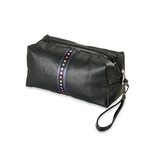Faux Leather Cosmetic Bag