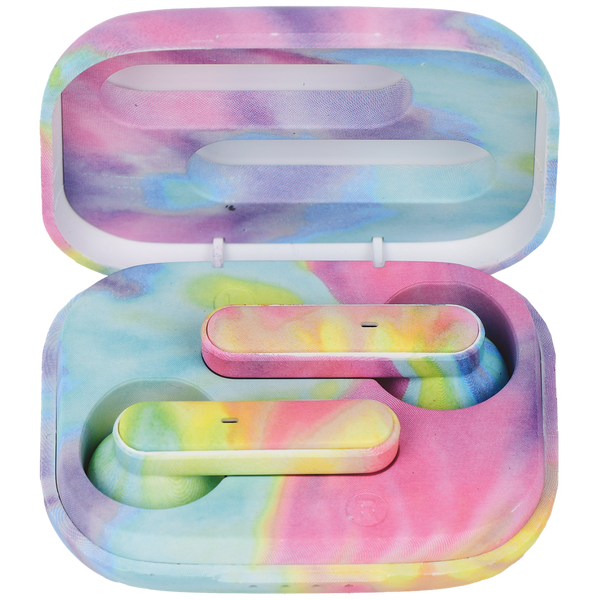 Pastel Tie Dye Compact Earbuds