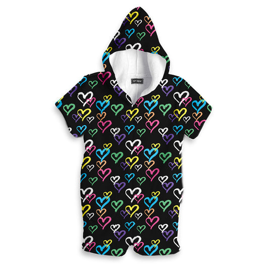 Romper Graffiti Heart Size 7/8