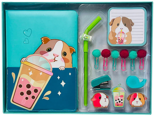 Sippin' Boba Guinea Pig Stationery Set