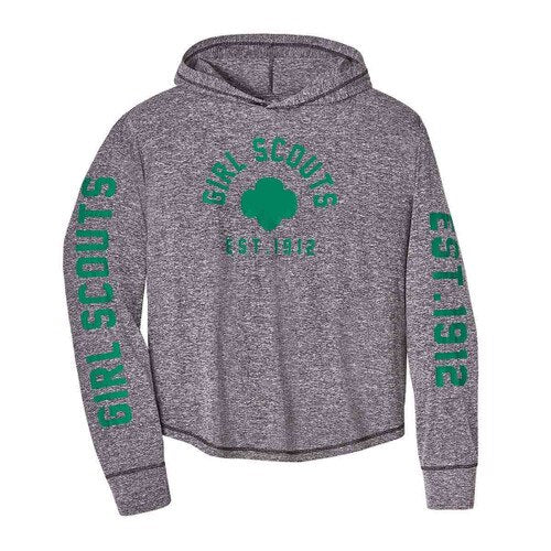 Hooded Sporty Long-Sleeve T-Shirt - Girls