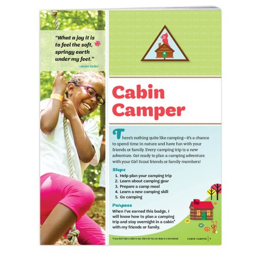 Brownie Cabin Camper Badge Requirements