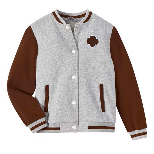 Brownie Varsity Sweatshirt Jacket - Girls