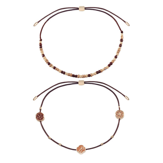 Cookie Charm Stackable Bracelet - Set of 2
