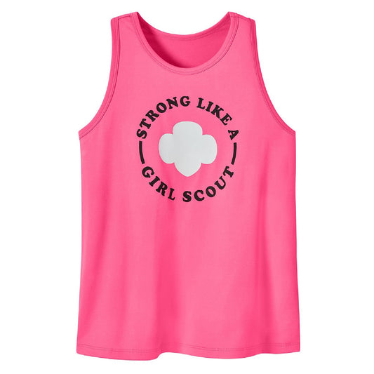 Strong Like a Girl Scout Tank Top - Girls