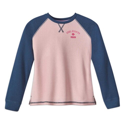 Varsity Waffle Knit Baseball T-Shirt - Girls
