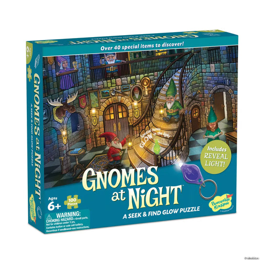 Gnomes at Nights Seek & Find Glow Puzzle