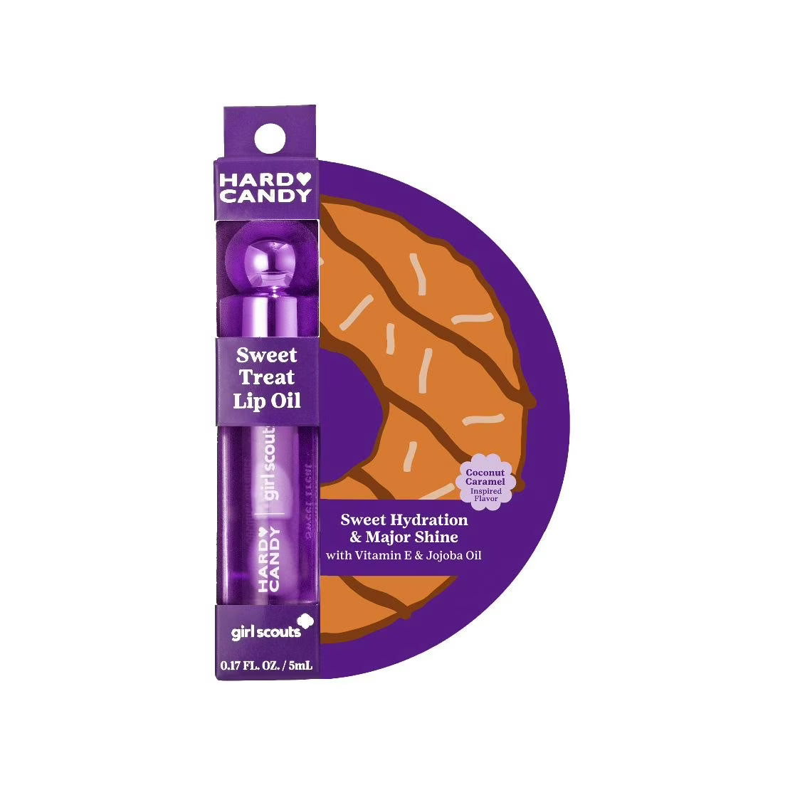 Hard Candy x Girl Scouts Glossy Lip Oil - Coconut Caramel