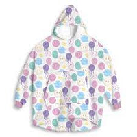 HUUUGEY Oversized Hoodie - Rainbow Smiley