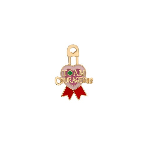 I AM Courageous Personal Pin