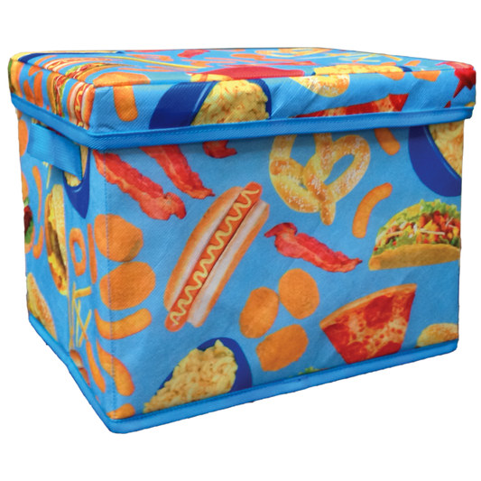 Junk Food Collapsible Storage Bin