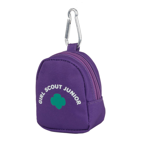 Junior Mini Zipper Coin Purse Backpack Clip