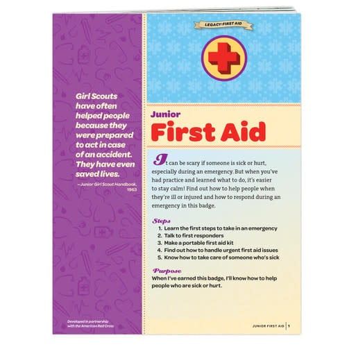 Junior First Aid Badge Requirements - Retired