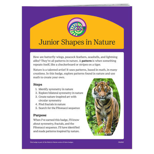 Junior Shapes in Nature Badge Requirements