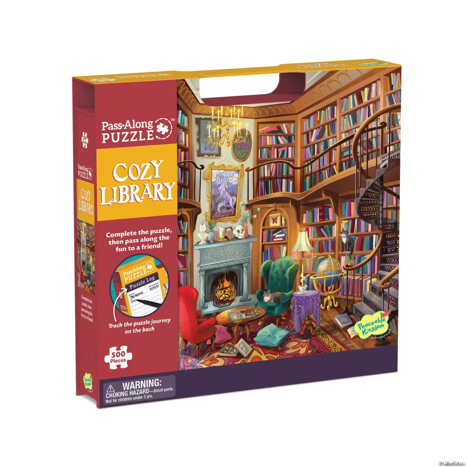 Walcha Puzzle Library Pass Along Puzzle-Cozy library | Girl Scouts Dakota Horizons – Juliette ...