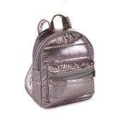Puffer Mini Backpack - Silver